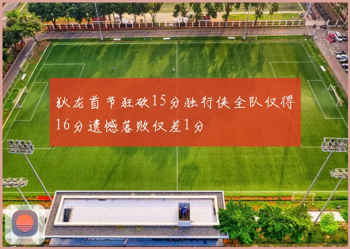 狄龙首节狂砍15分独行侠全队仅得16分遗憾落败仅差1分